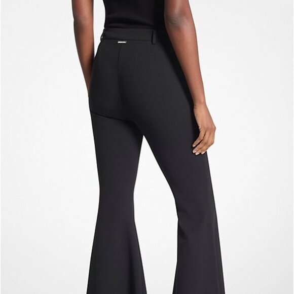Michael Kors High Rise Stretch Crepe Flared Pants NWT Size S - Picture 3 of 3